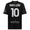 Camiseta de fútbol AC Milan Rafael Leao 10 4ª equipación 2023-24 Negra Camiseta de fútbol AC Milan Rafael Leao 10 4ª equipación 2023-24 Negra